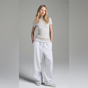 SKIMS COTTON FLEECE CLASSIC STRAIGHT LEG PANT